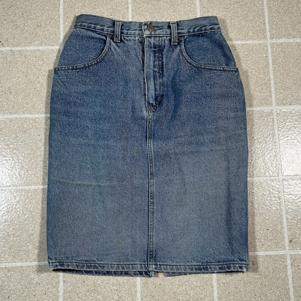 Vintage‎ Women's Sisley Light Wash Denim Skirt
